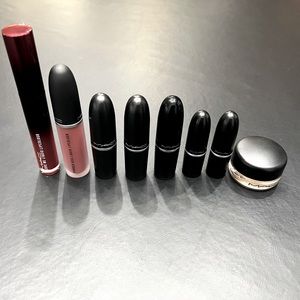 MAC Cosmetics Make up lot. Includes 7 lipsticks and 1 paint pot